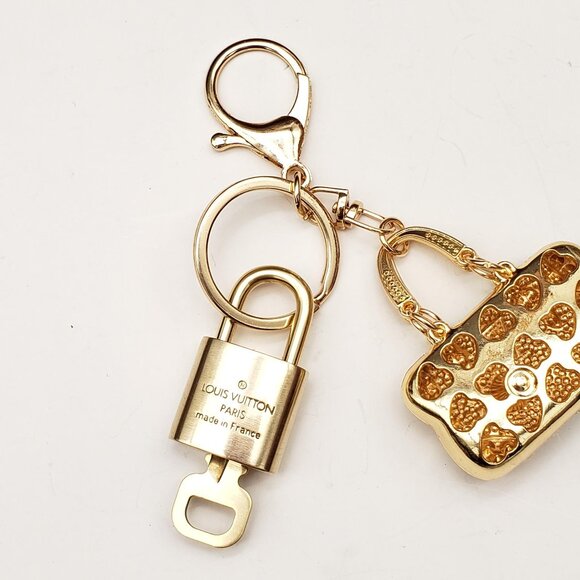 Authentic Louis Vuitton Lock & Key with unbranded Bagcharm, Keycharm, Keychain - Picture 3 of 7